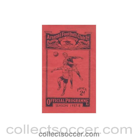 1938 - Arsenal v Preston North End official programme 12/02/1938