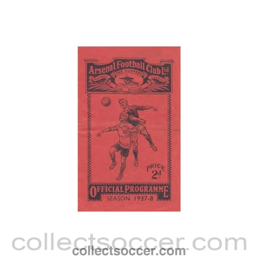 1938 - Arsenal v Stoke City official programme 05/03/1938