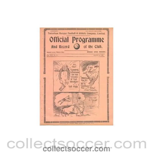 1938 - Tottenham Hotspur v Chesterfield official programme 12/03/1938 - Collect Soccer