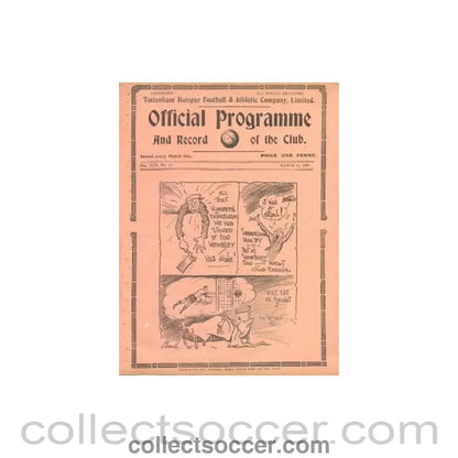1938 - Tottenham Hotspur v Chesterfield official programme 12/03/1938 - Collect Soccer