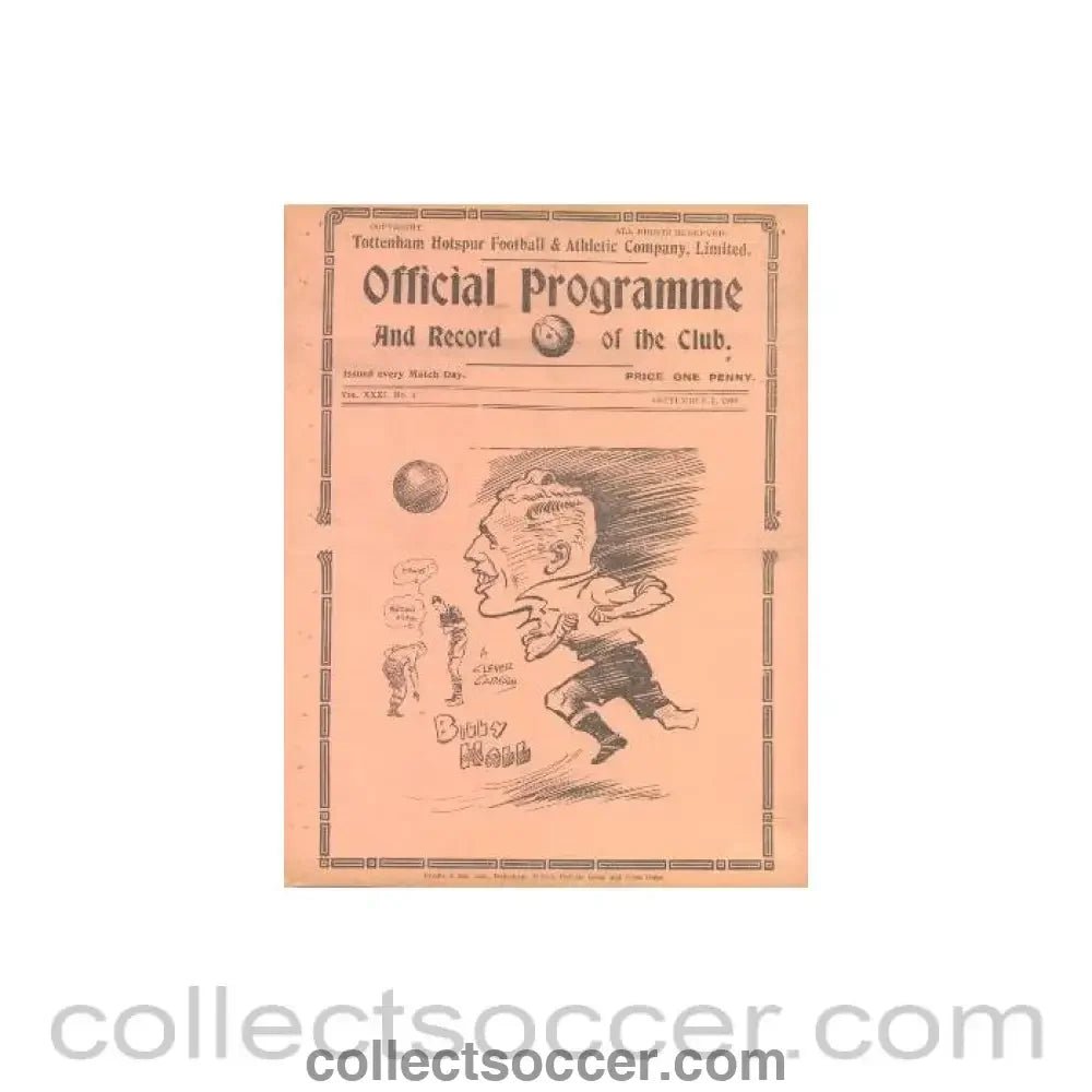 1938 - Tottenham Hotspur v Coventry official programme 03/09/1938 - Collect Soccer