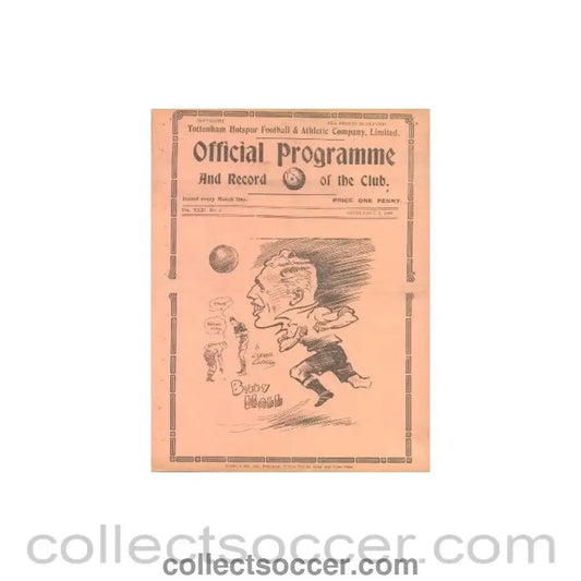 1938 - Tottenham Hotspur v Coventry official programme 03/09/1938 - Collect Soccer