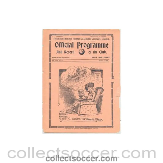 1938 - Tottenham V Sunderland 05/03/1938 F.A. Cup, detached, reduced price - Collect Soccer