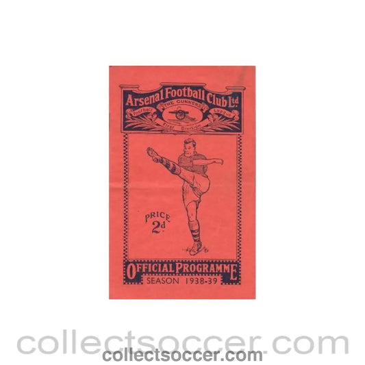1939 - Arsenal v Bolton Wanderers official programme 04/03/1939