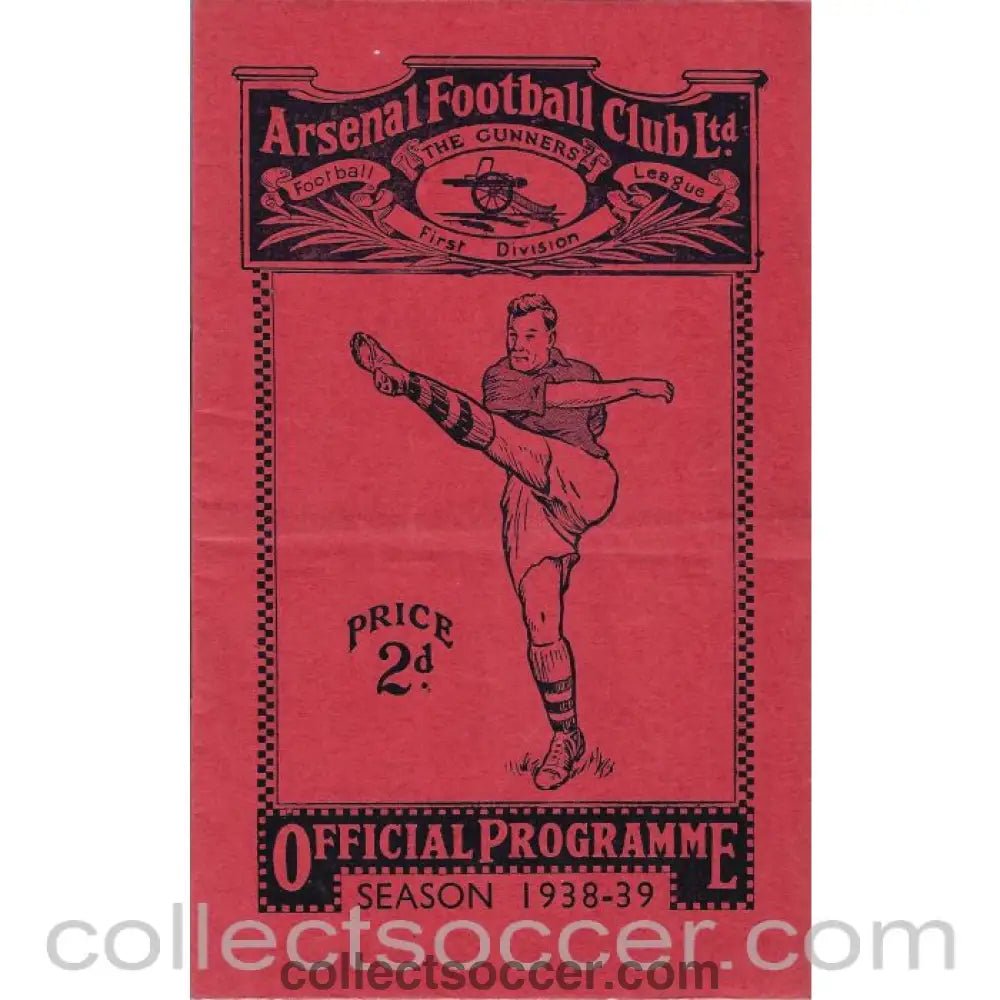 1939 Arsenal v Brentford Football Programme - Collect Soccer