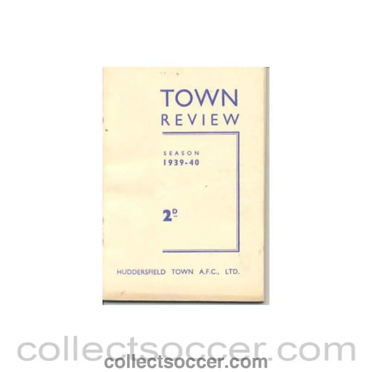 1939 - Huddersfield Town Review 1939-1940
