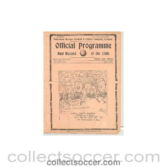 1939 - Tottenham V Plymouth 07/04/1939 Football League