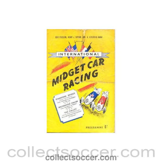 1940 - AtChelsea International Midget Car Racing programme of1940’s