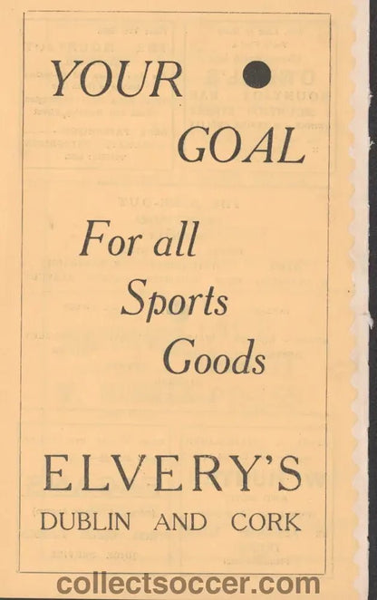 1940 Drumcondra v Shelbourne League of Ireland Shield Programme - Collect Soccer