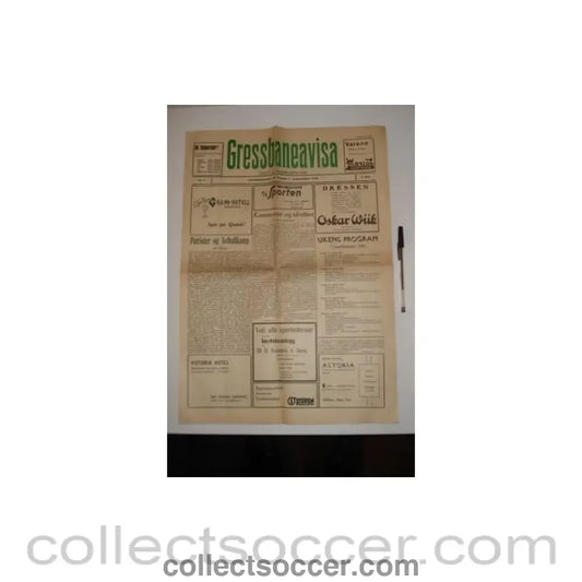 1946 - Gressbaneavisa Newspaper of 1946