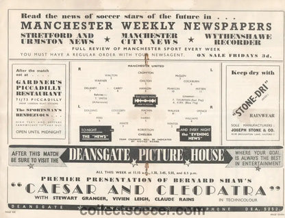 1946 Manchester United v Chelsea Original Programme 18/9/1946