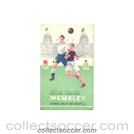 1947 England v Scotland official programme 12/04/1947 - Collect Soccer
