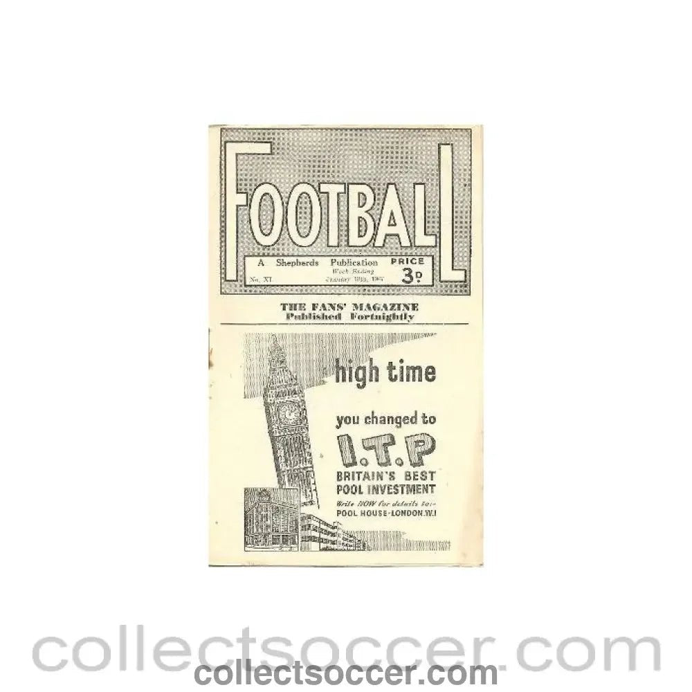 1947 - Football - The Fans' Magazine Published Fortnightly - 18/01/1947 - Collect Soccer