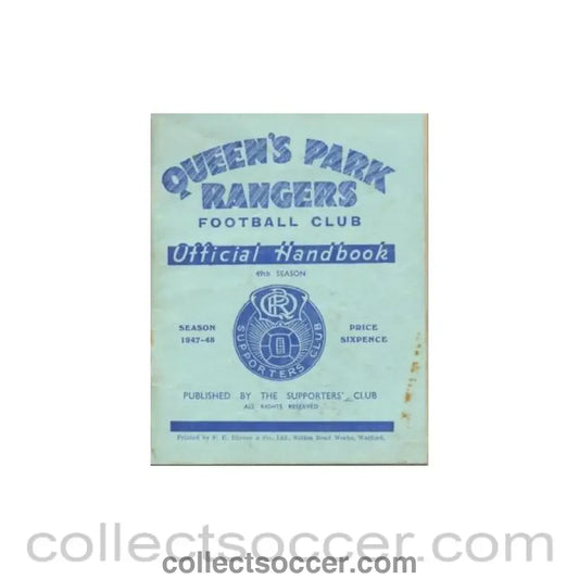 1947 - Queen’s Park Rangers handbook 1947-1948
