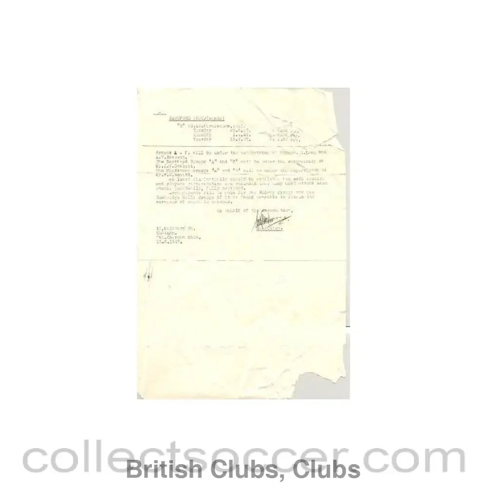 1947 - The Kent County Football Association Dartford Group fixtures 13/03/1947