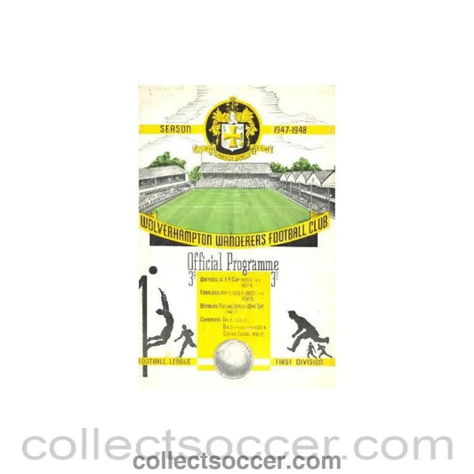 1947 - Wolverhapton Wanderers vChelsea official programme 27/09/1947 - Collect Soccer