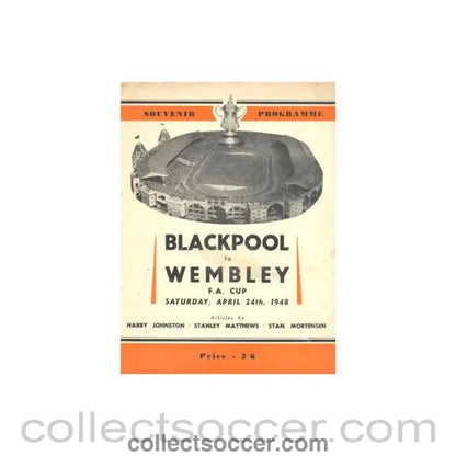 1948 - Blackpool to Wembley brochure 24/04/1948