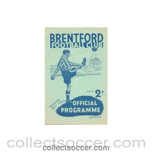 1948 - Brentford v Doncaster Rovers official programme 01/05/1948