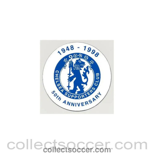 1948 - Chelsea round sticker 50th Anniversary 1948-1998