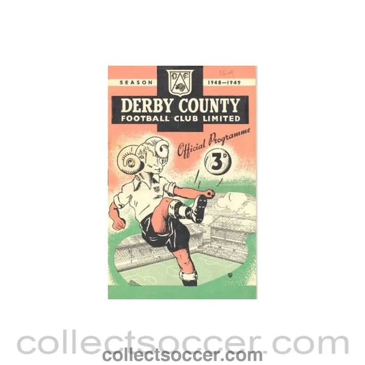 1948 - Derby County vChelsea official programme 23/10/1948 - Collect Soccer