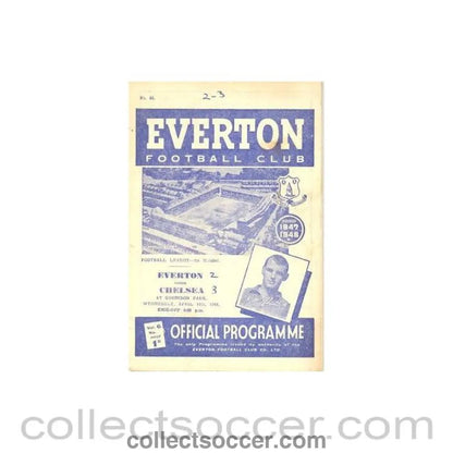 1948 - Everton vChelsea official programme 14/04/1948 - Collect Soccer