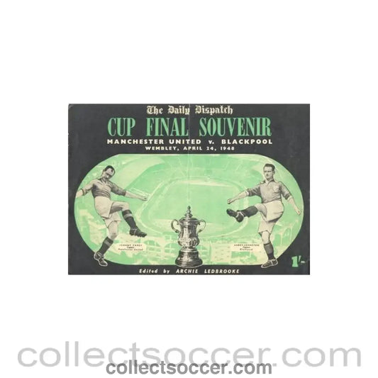 1948 Manchester United v Blackpool The Daily Dispatch programme 24/04/1948 FA Cup Final at Wembley