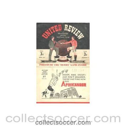 1948 - Manchester United v Chelsea official programme 17/04/1948 - Collect Soccer