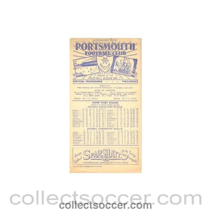 1948 - Portsmouth vChelsea official programme 01/05/1948 - Collect Soccer