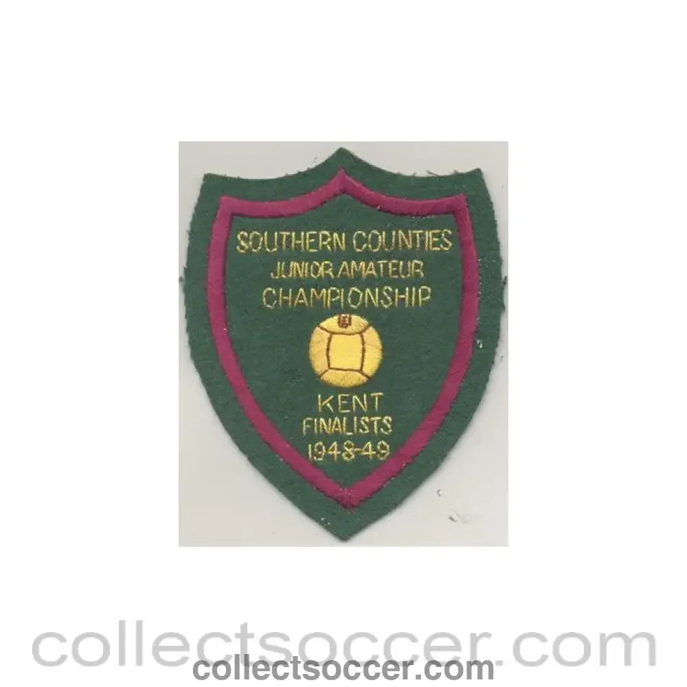 1948 - Southern Counties Junior Amateur Championship Kent Finalists 1948-1949 emblem
