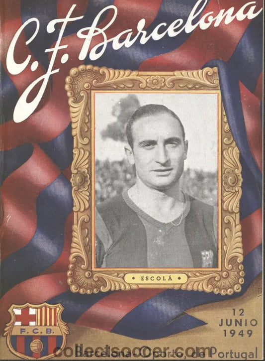1949 Barcelona v Porto Friendly Football Programme 12/6/1949 - Collect Soccer