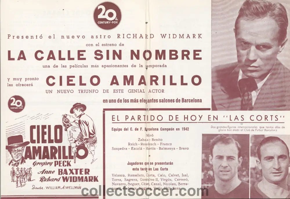 1949 Barcelona v Porto Friendly Football Programme 12/6/1949 - Collect Soccer