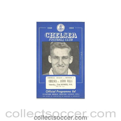 1949 - Chelsea v Aston Villa official programme 22/10/1949 - Collect Soccer