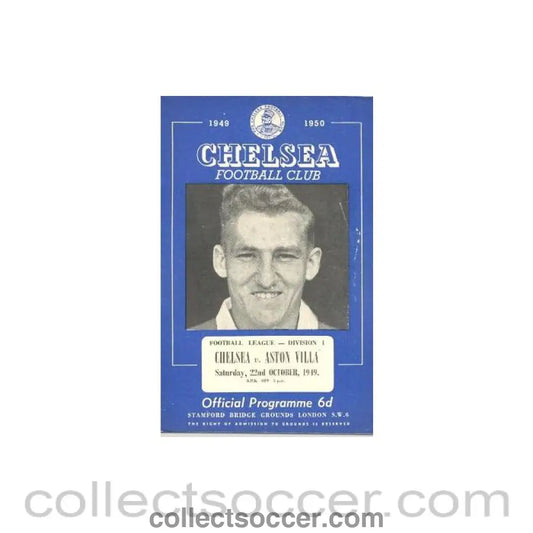1949 - Chelsea v Aston Villa official programme 22/10/1949