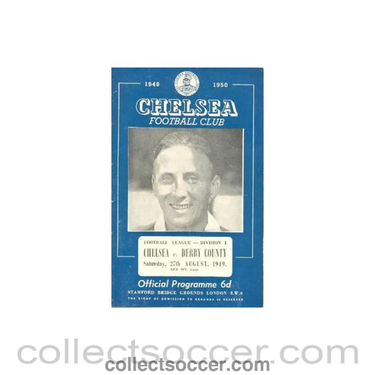 1949 - Chelsea v Derby Couty official programme 27/08/1949