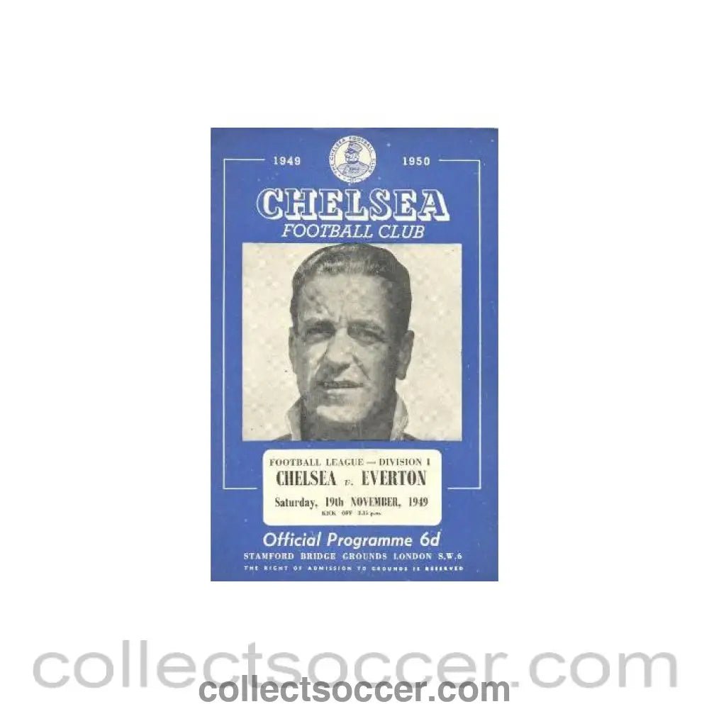 1949 - Chelsea v Everton official programme 19/11/1949 - Collect Soccer