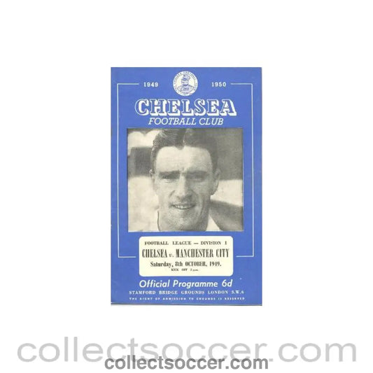 1949 - Chelsea v Manchester City official programme 08/10/1949
