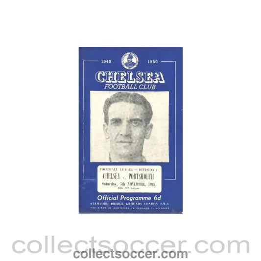 1949 - Chelsea v Portsmouth official programme 05/11/1949