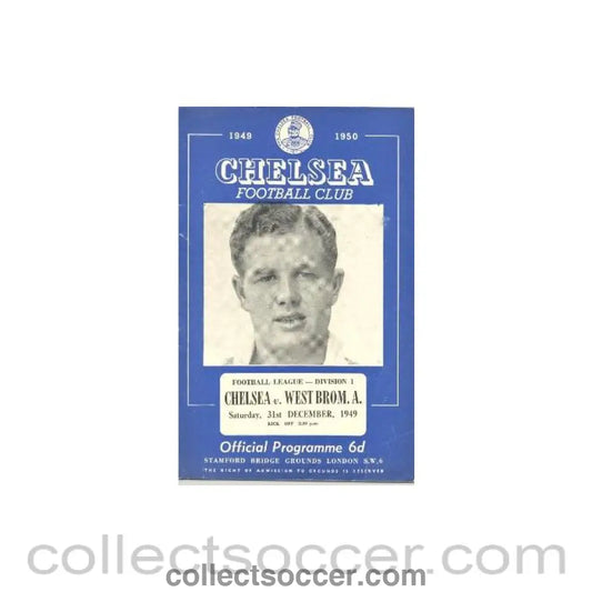 1949 - Chelsea v West Bromwich Albion official programme 31/12/1949
