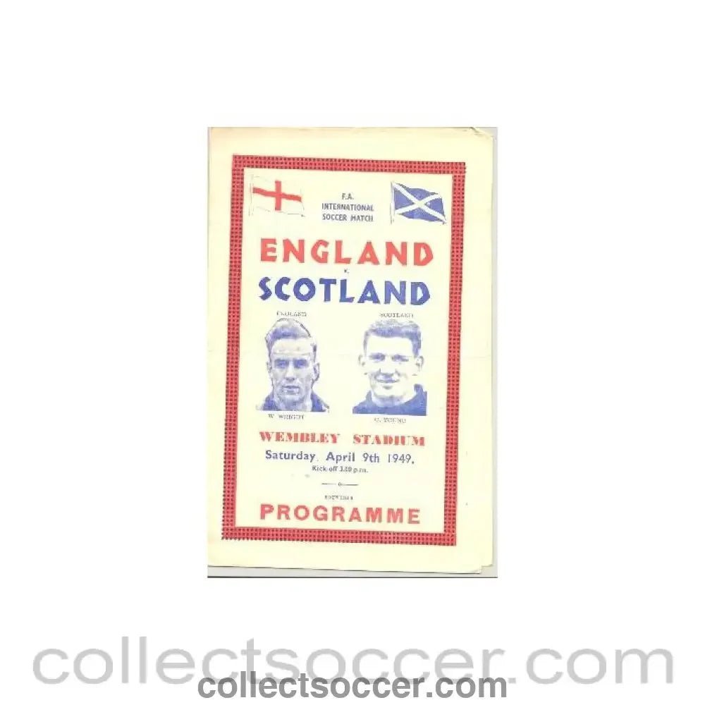 1949 England v Scotland official programme 09/04/1949 - Collect Soccer