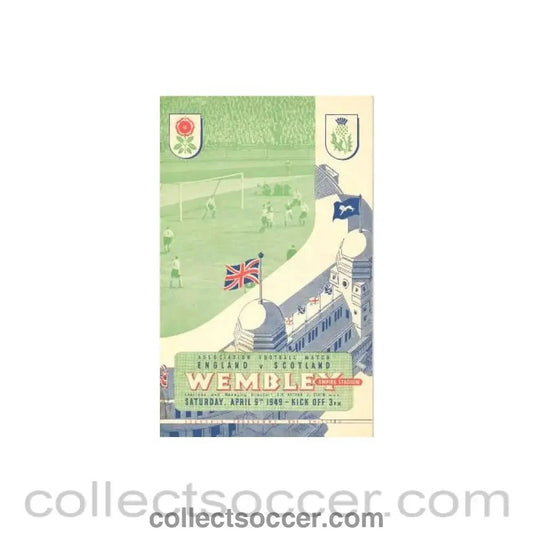 1949 England v Scotland official programme 09/04/1949, different variant - Collect Soccer