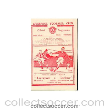 1949 - Liverpool vChelsea official programme 27/12/1949 - Collect Soccer