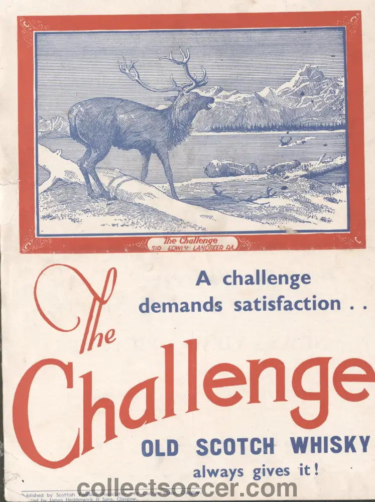 1949 Scotland v France Official Programme