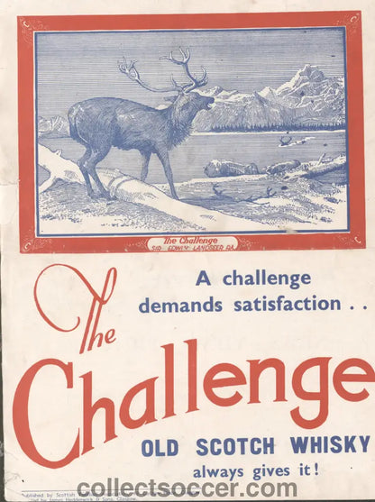 1949 Scotland v France Official Programme