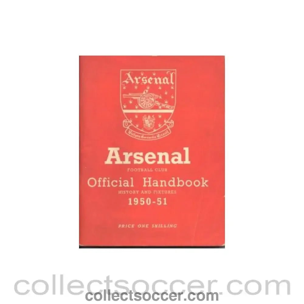 1950 - Arsenal official handbook 1950 - 1951 - Collect Soccer