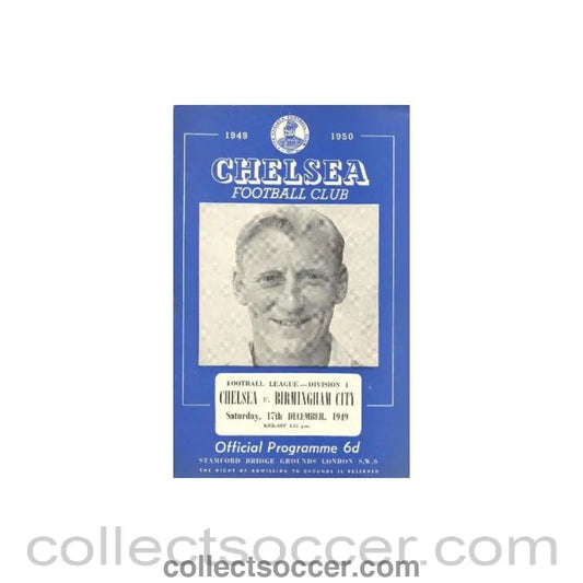 1950 - Chelsea v Birmingham City official programme 17/12/1950