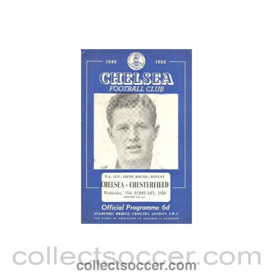 1950 - Chelsea v Chesterfield official programme 15/02/1950