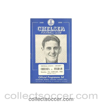 1950 - Chelsea v Fulham official programme 21/01/1950