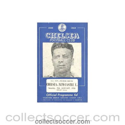 1950 - Chelsea v Newcastle United official programme 28/01/1950 - Collect Soccer