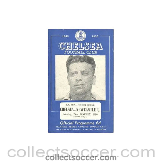 1950 - Chelsea v Newcastle United official programme 28/01/1950