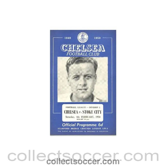 1950 - Chelsea v Stoke City official programme 04/02/1950